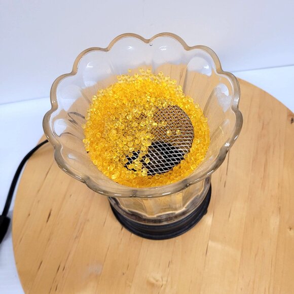 Ooh La Lamp Crystal Warmer Lighted Scent Warmer Flameless Fragrance Gold Crystal - Picture 3 of 7